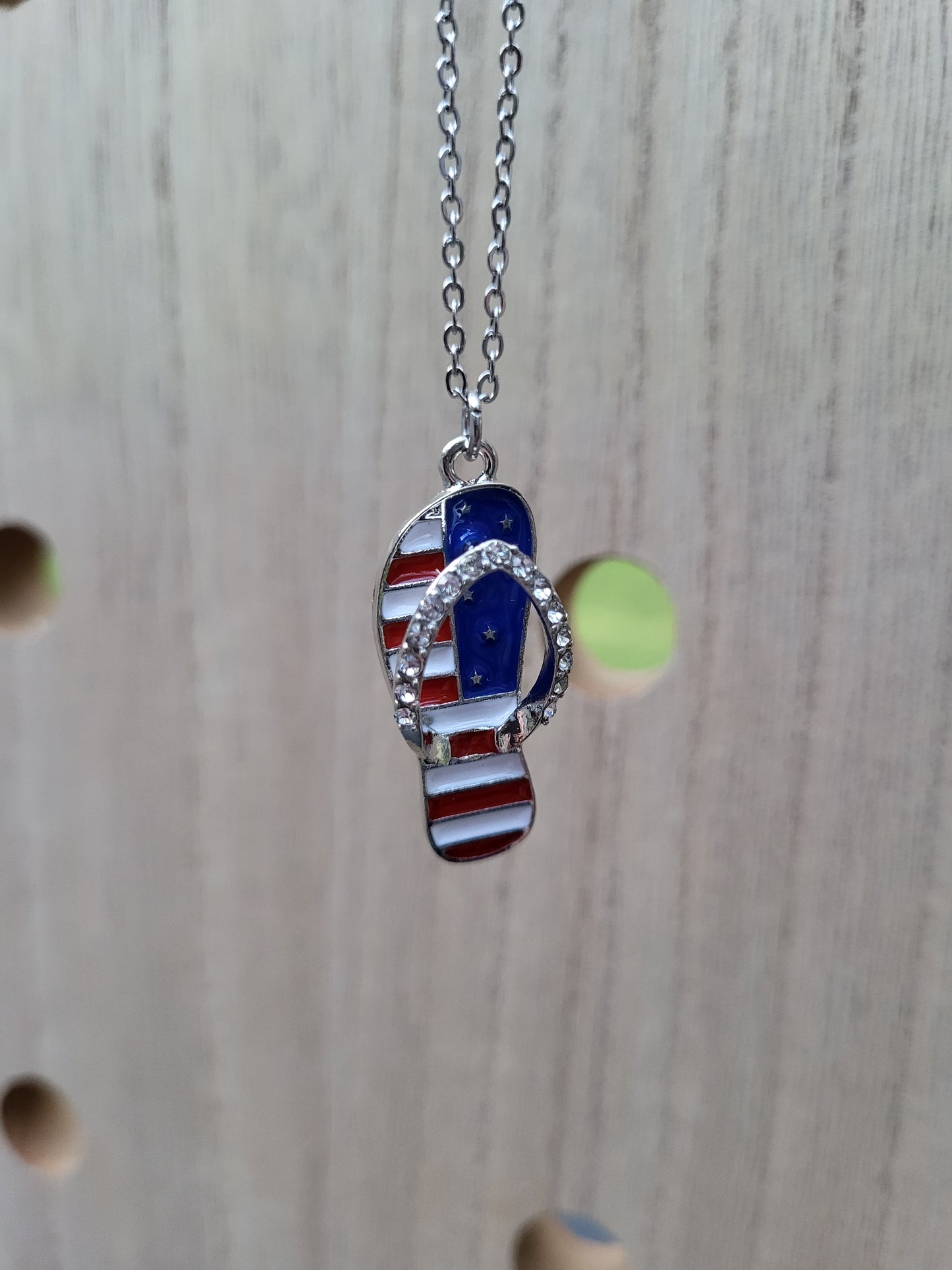 Stars & Stripes Sandal Necklace