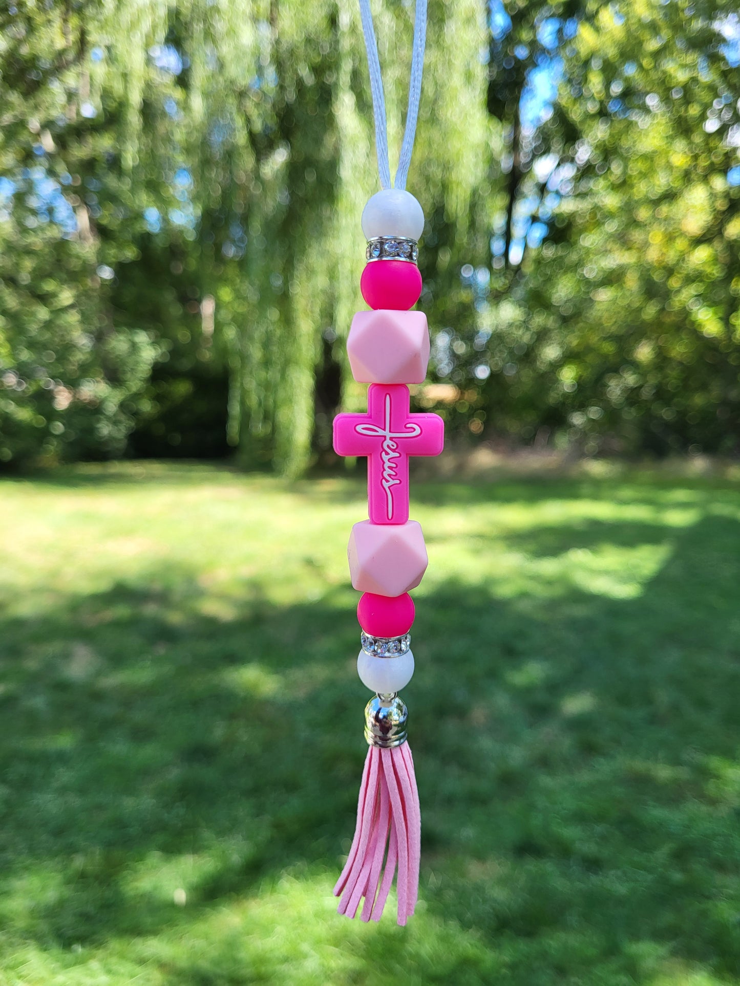 Faith Beaded Strand Car Charms