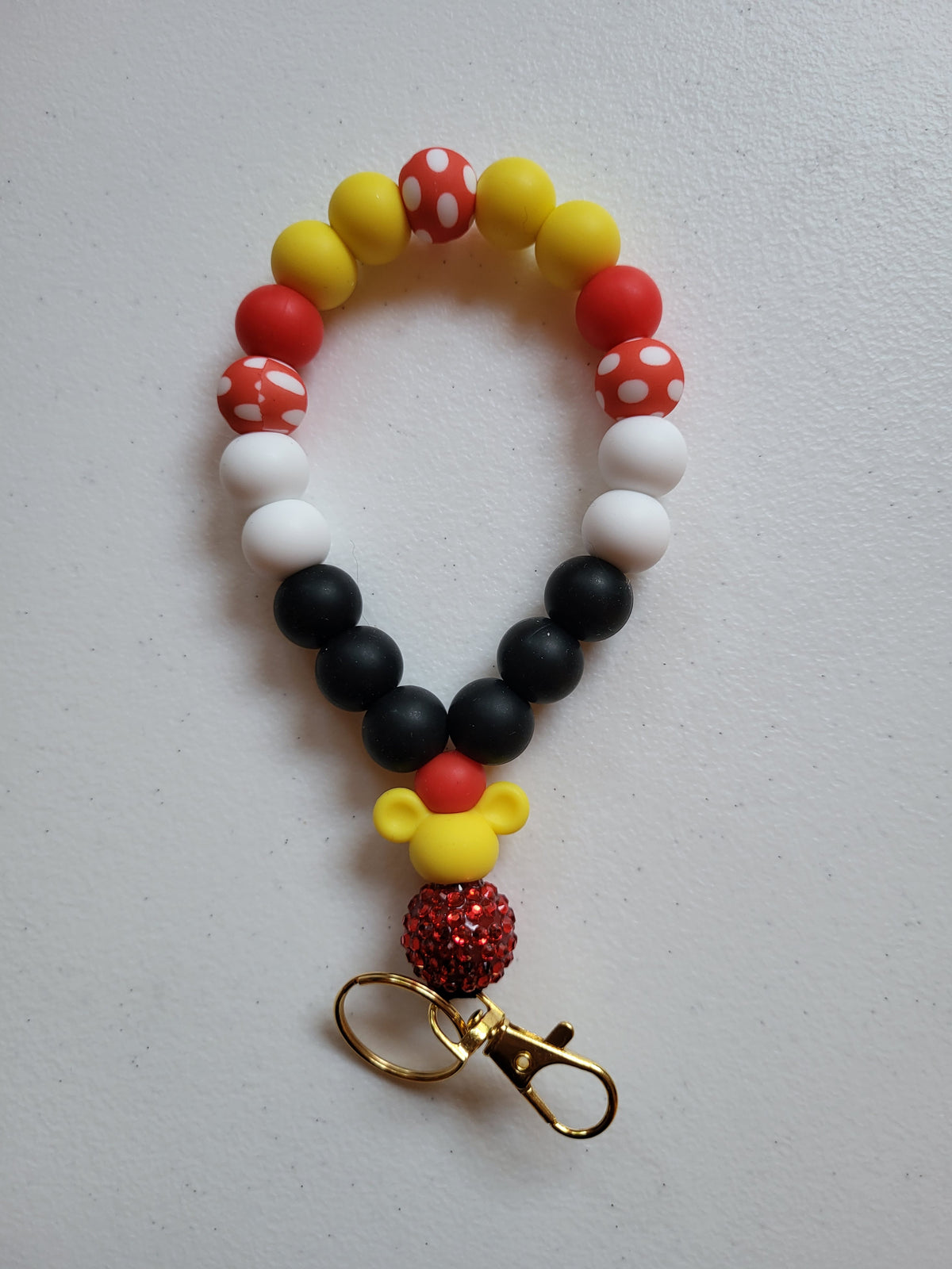 Character Beaded Teardrop Wristlets