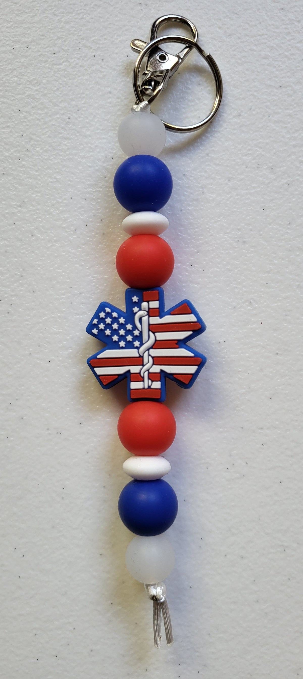 First Responder Beaded Keychains