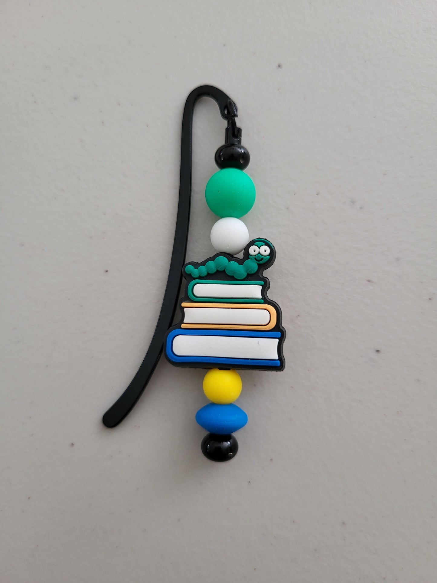 Bookworm Beaded Bookmark