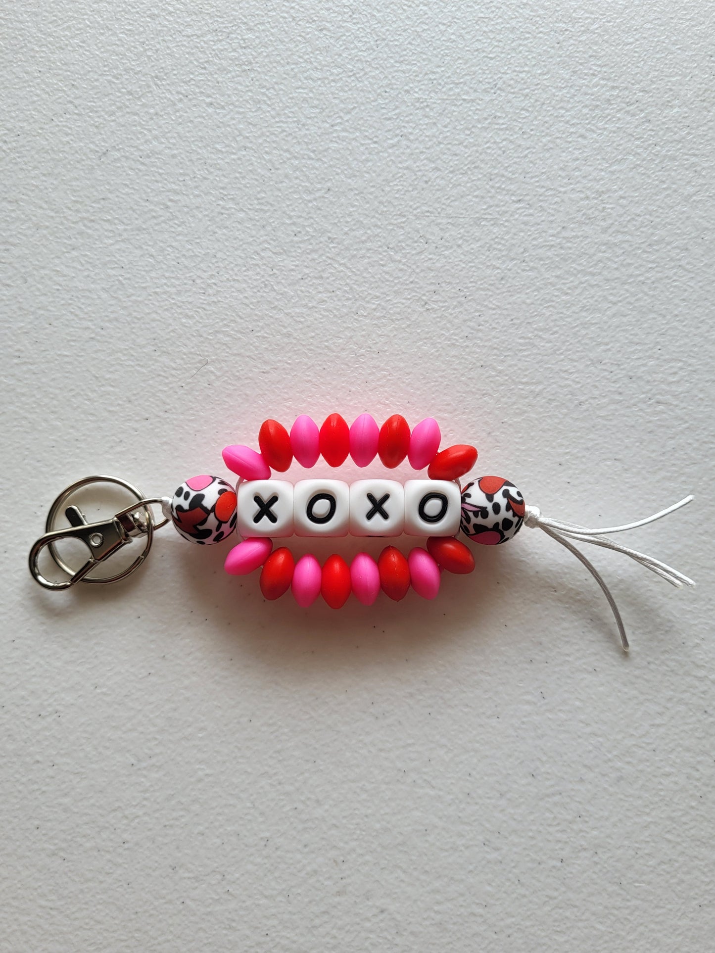 Beaded Word Wrap Keychains