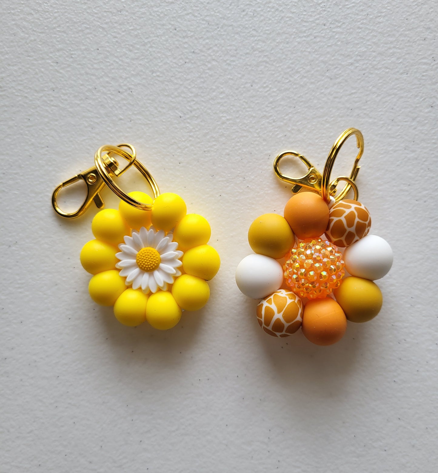 Beaded Daisy Keychains