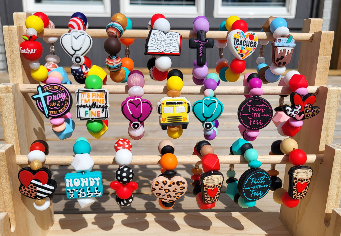 Beaded Cup & Backpack Charms