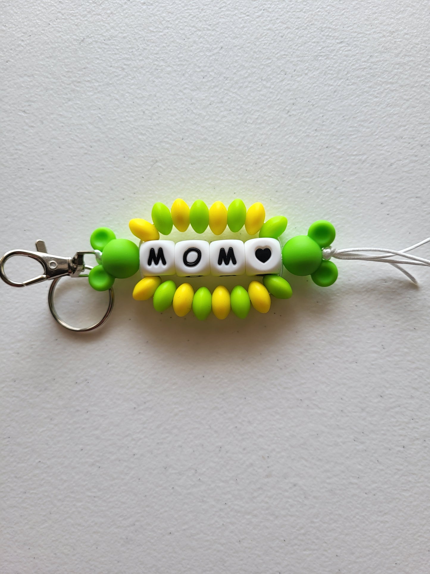 Beaded Word Wrap Keychains