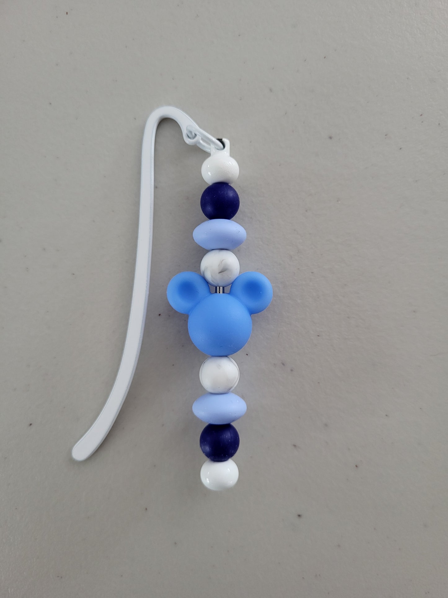 Blue Mickey Mouse Beaded Bookmark