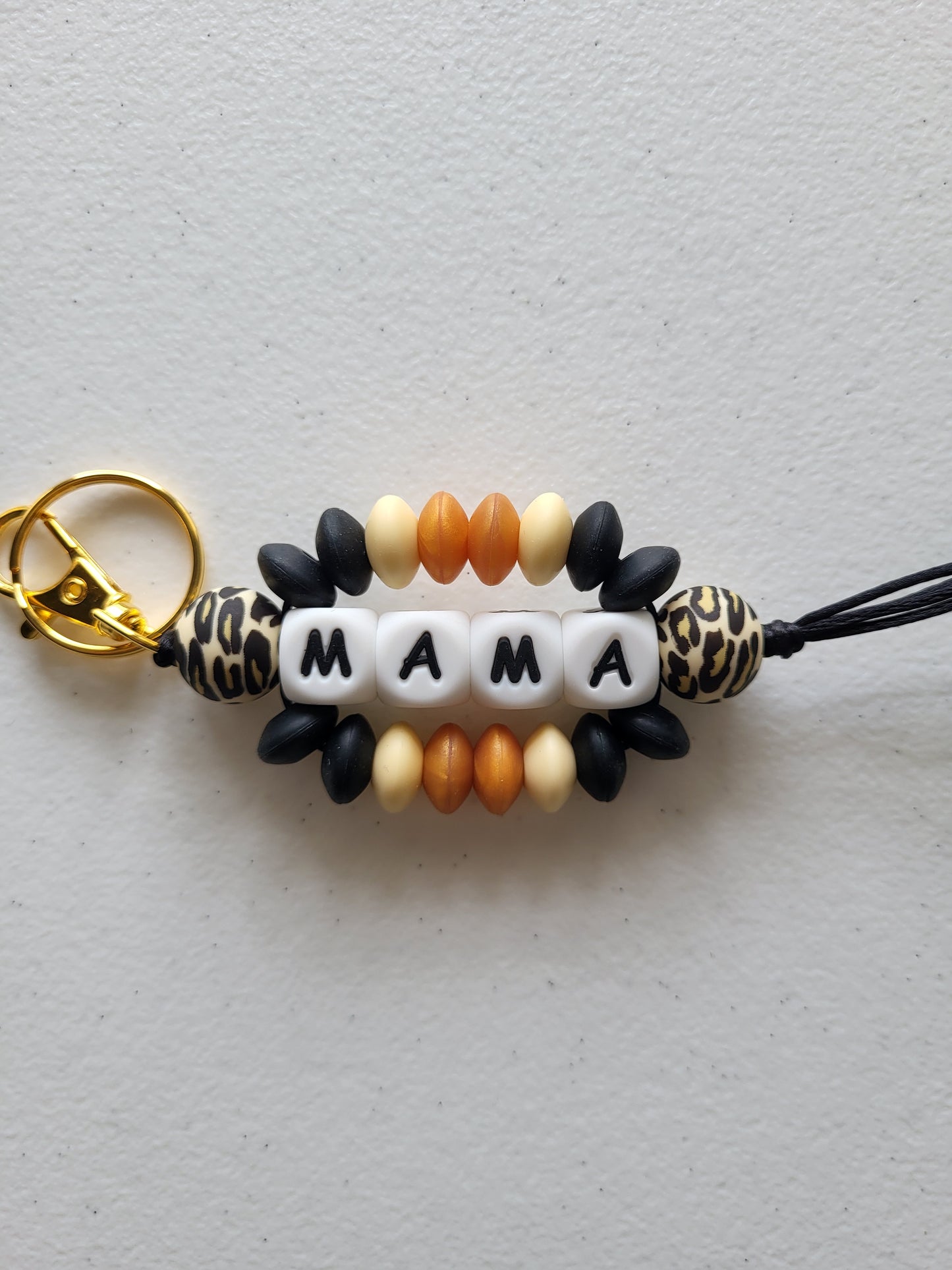 Beaded Word Wrap Keychains