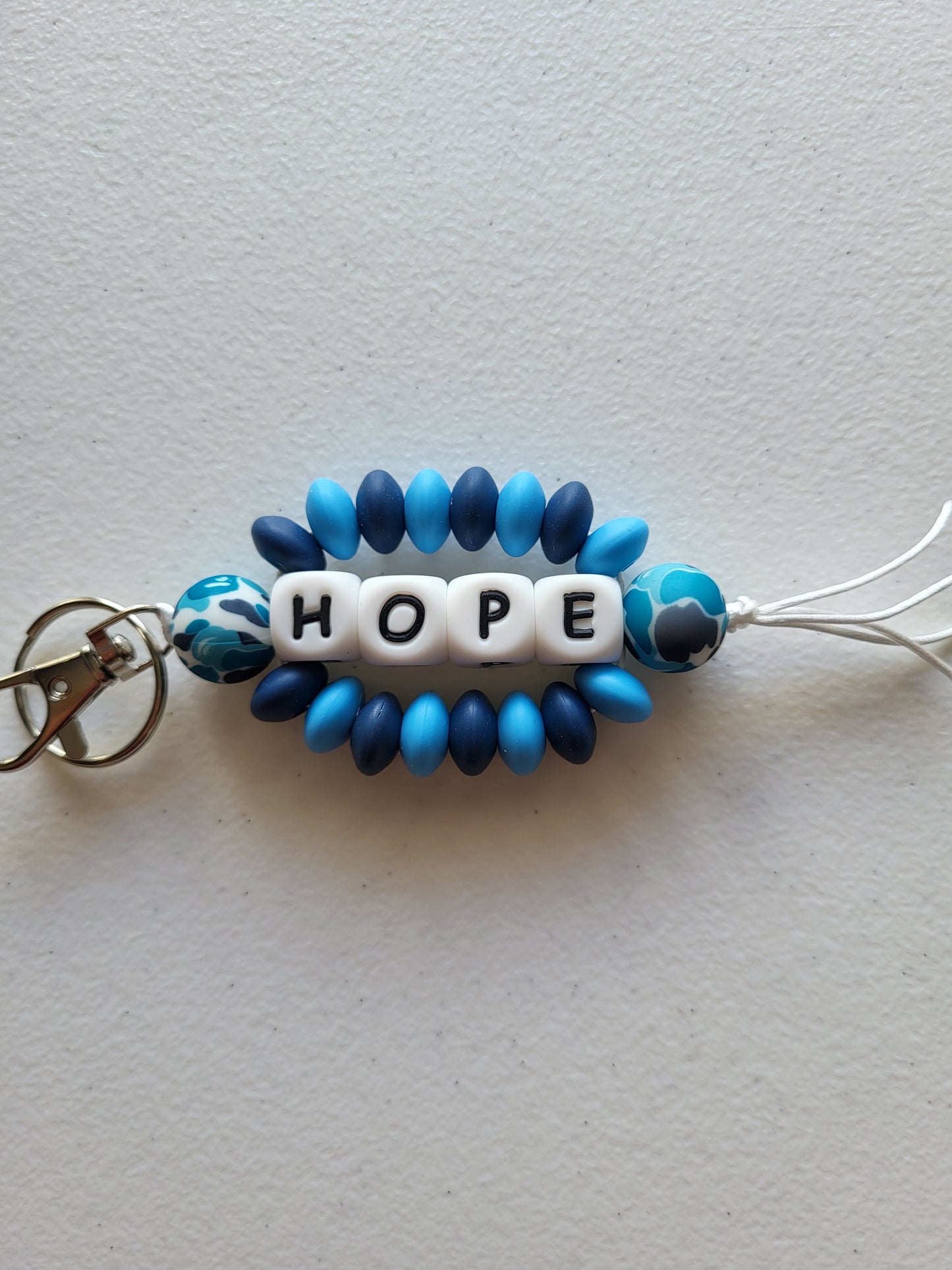 Beaded Word Wrap Keychains