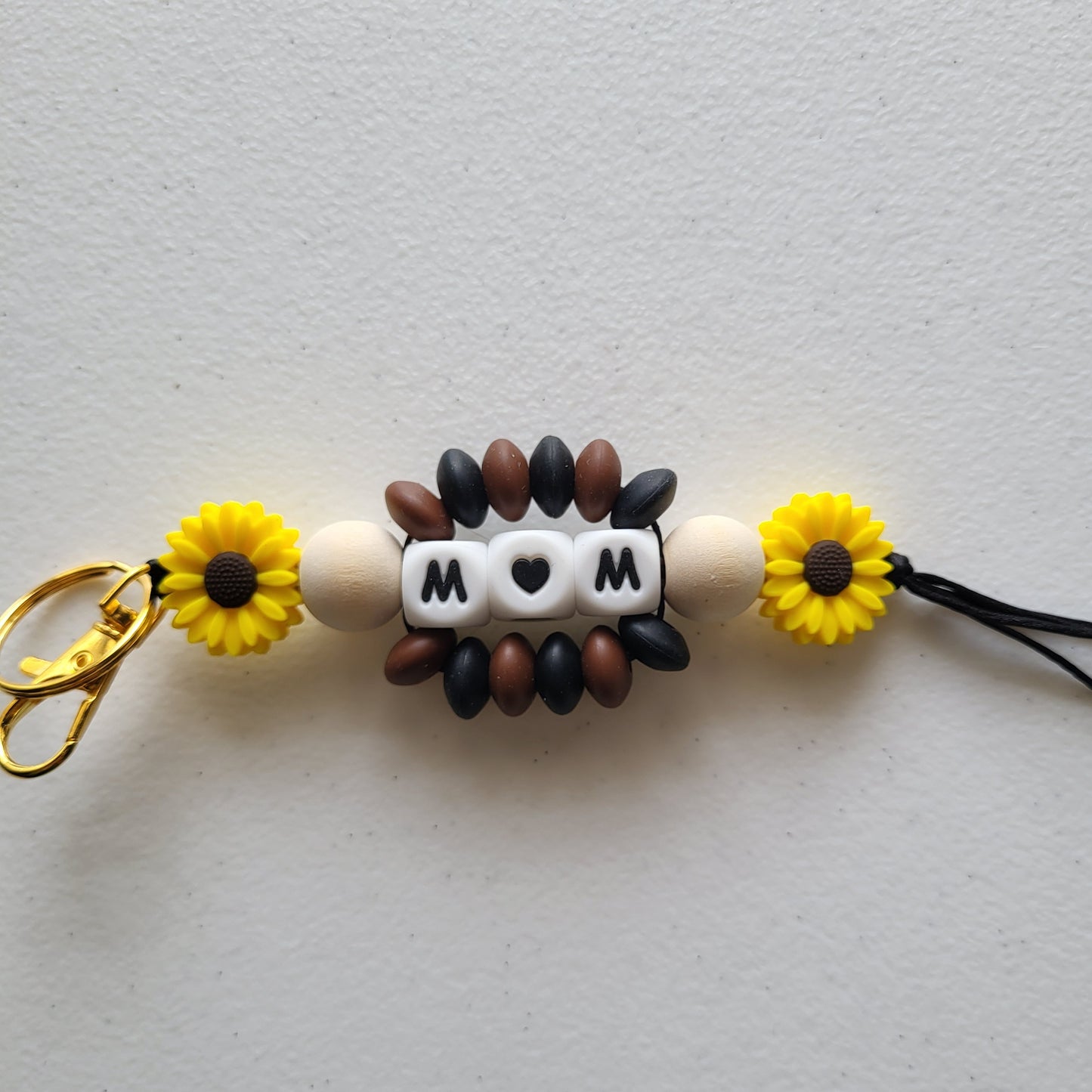 Beaded Word Wrap Keychains
