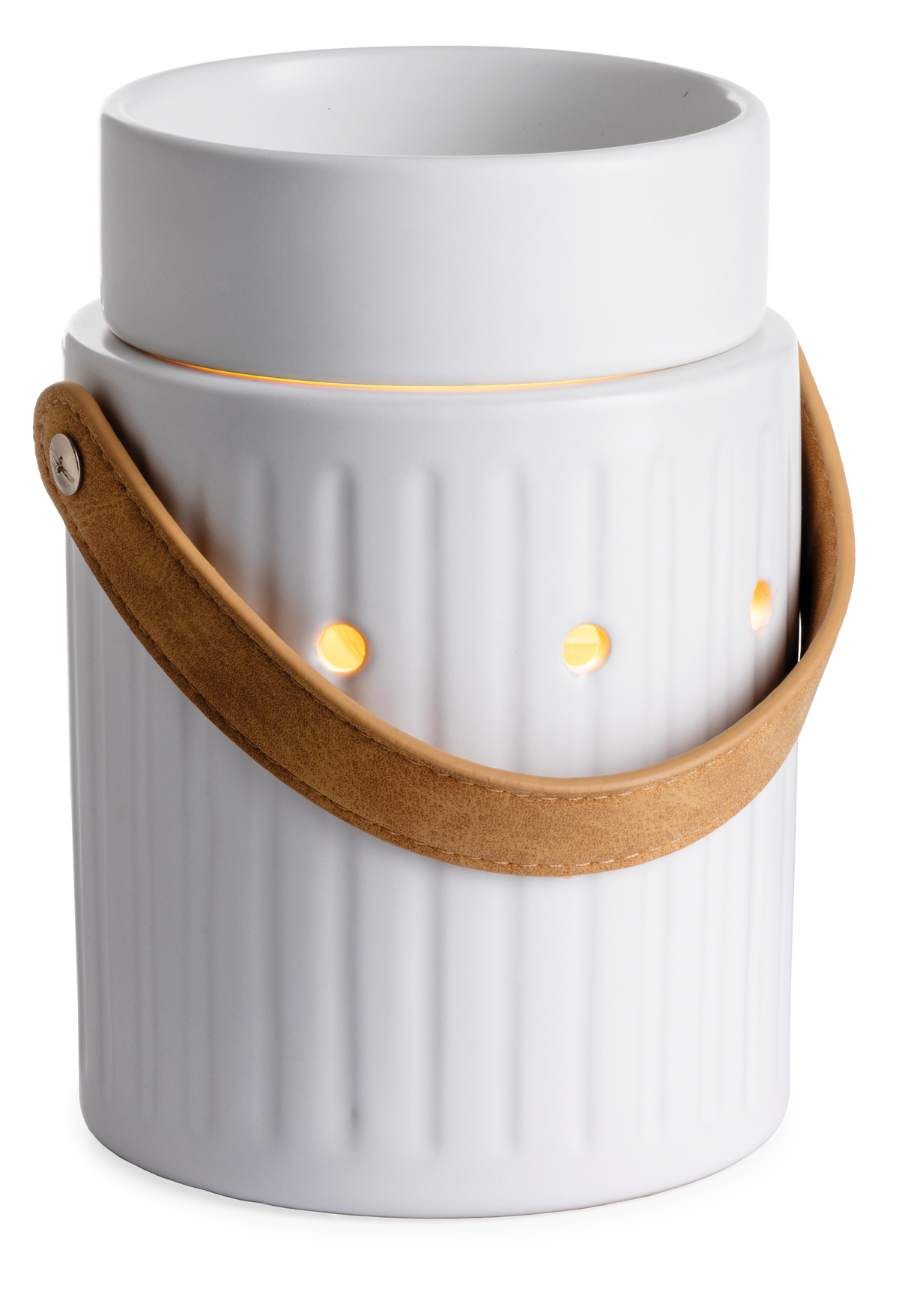 Leather Handle Illumination Wax Warmer