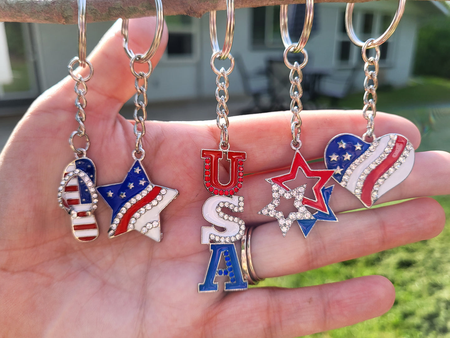 Patriotic Keychain