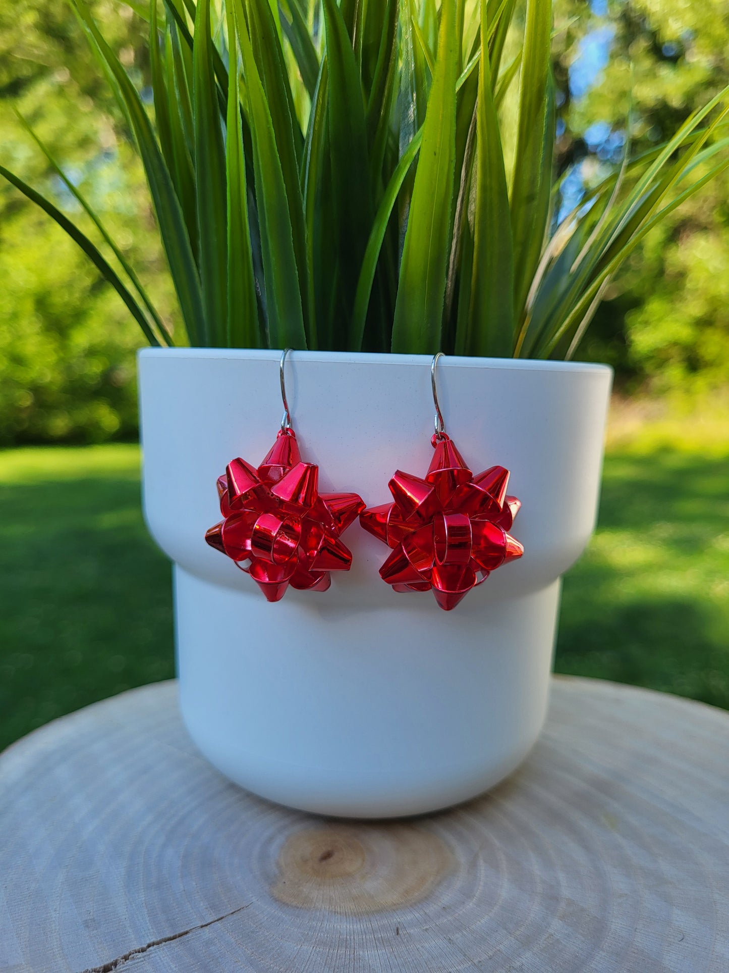 Christmas Bow Earrings