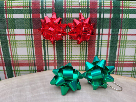 Christmas Bow Earrings