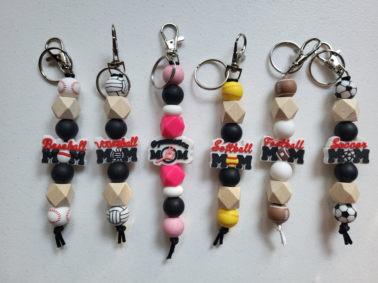 Silicone Beaded Keychain