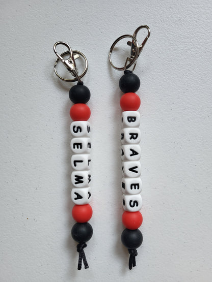 Silicone Beaded Keychain