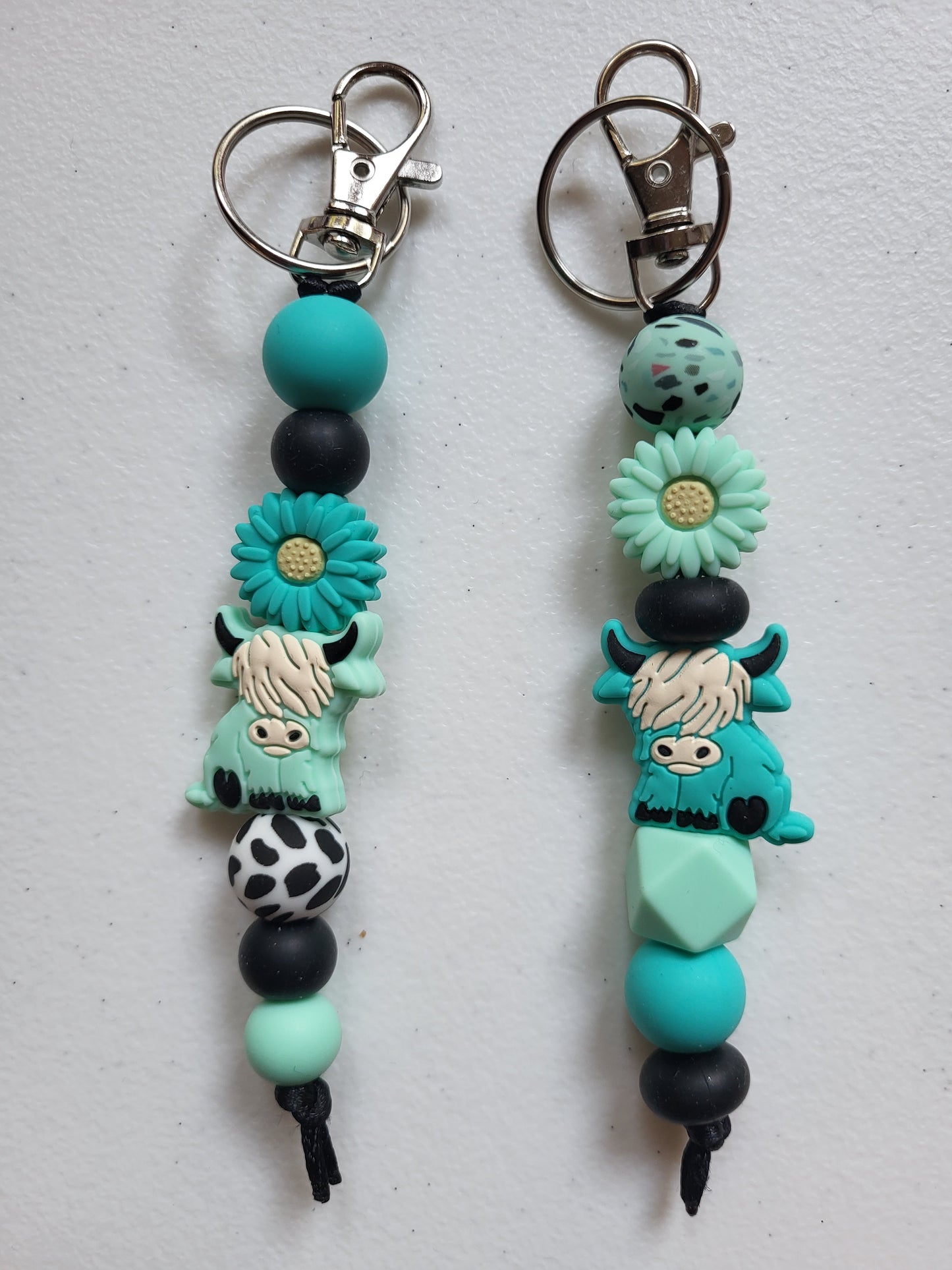 Silicone Beaded Keychain