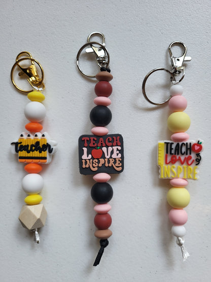 Silicone Beaded Keychain