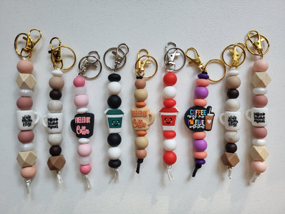 Silicone Beaded Keychain