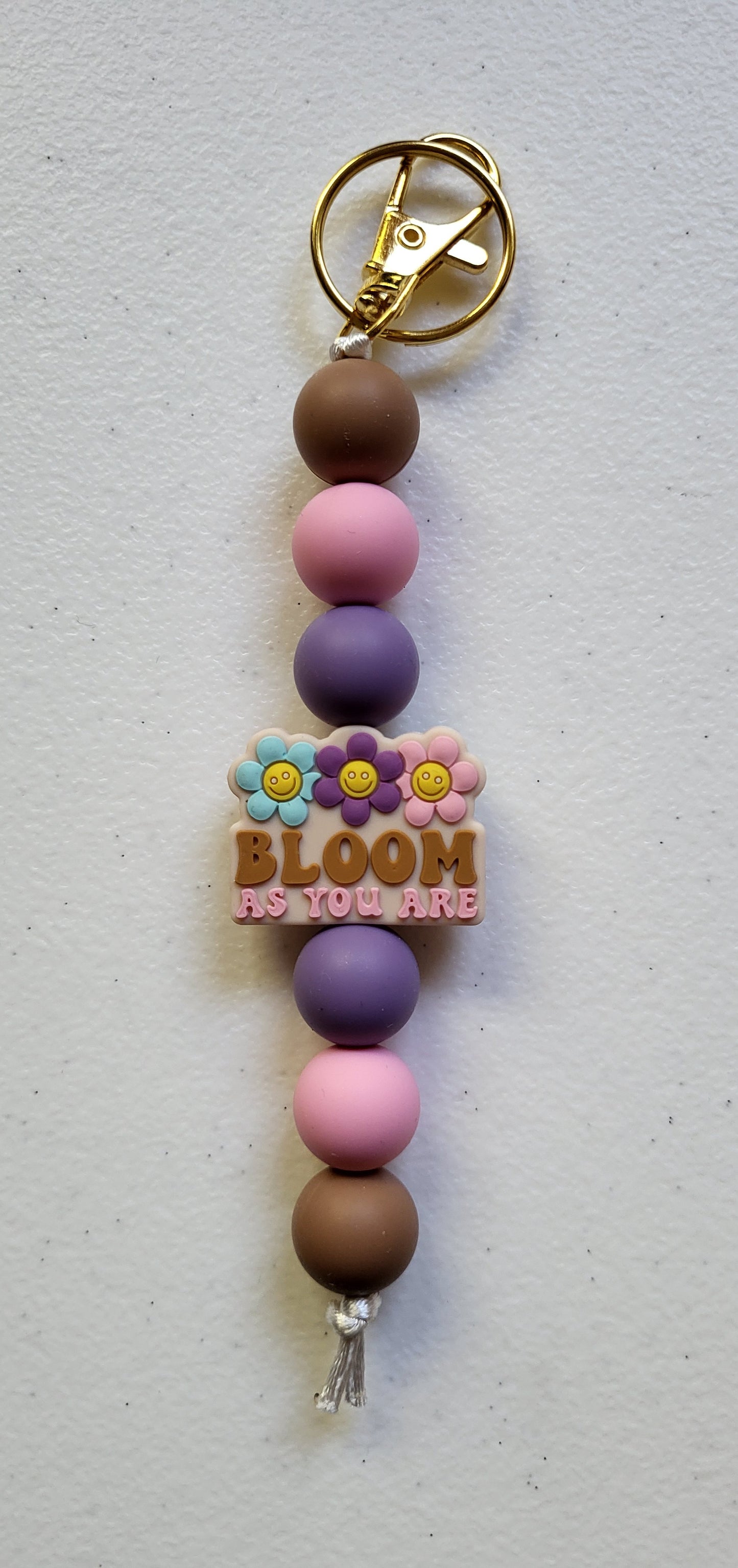 Silicone Beaded Keychain