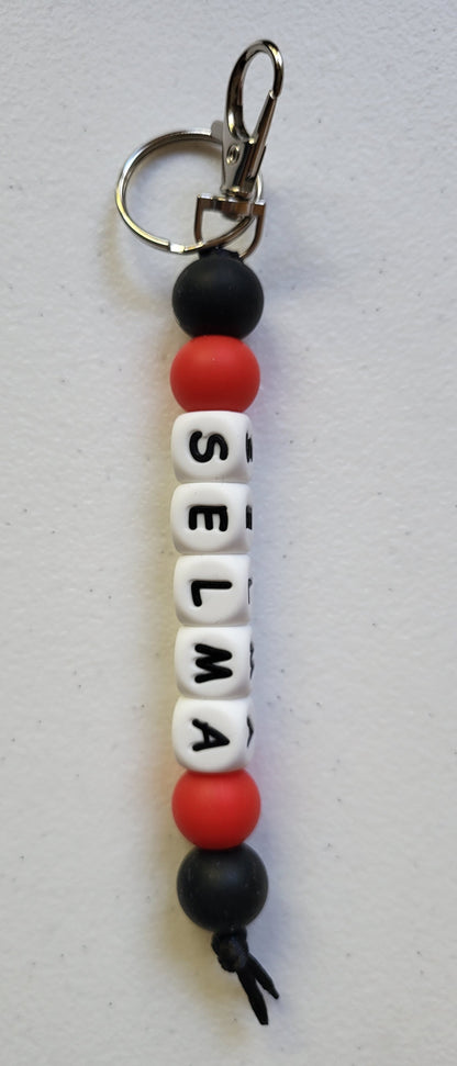 Silicone Beaded Keychain