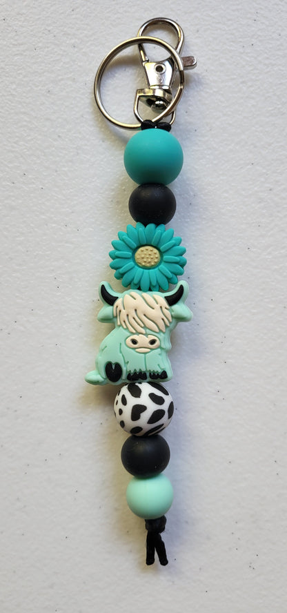 Silicone Beaded Keychain