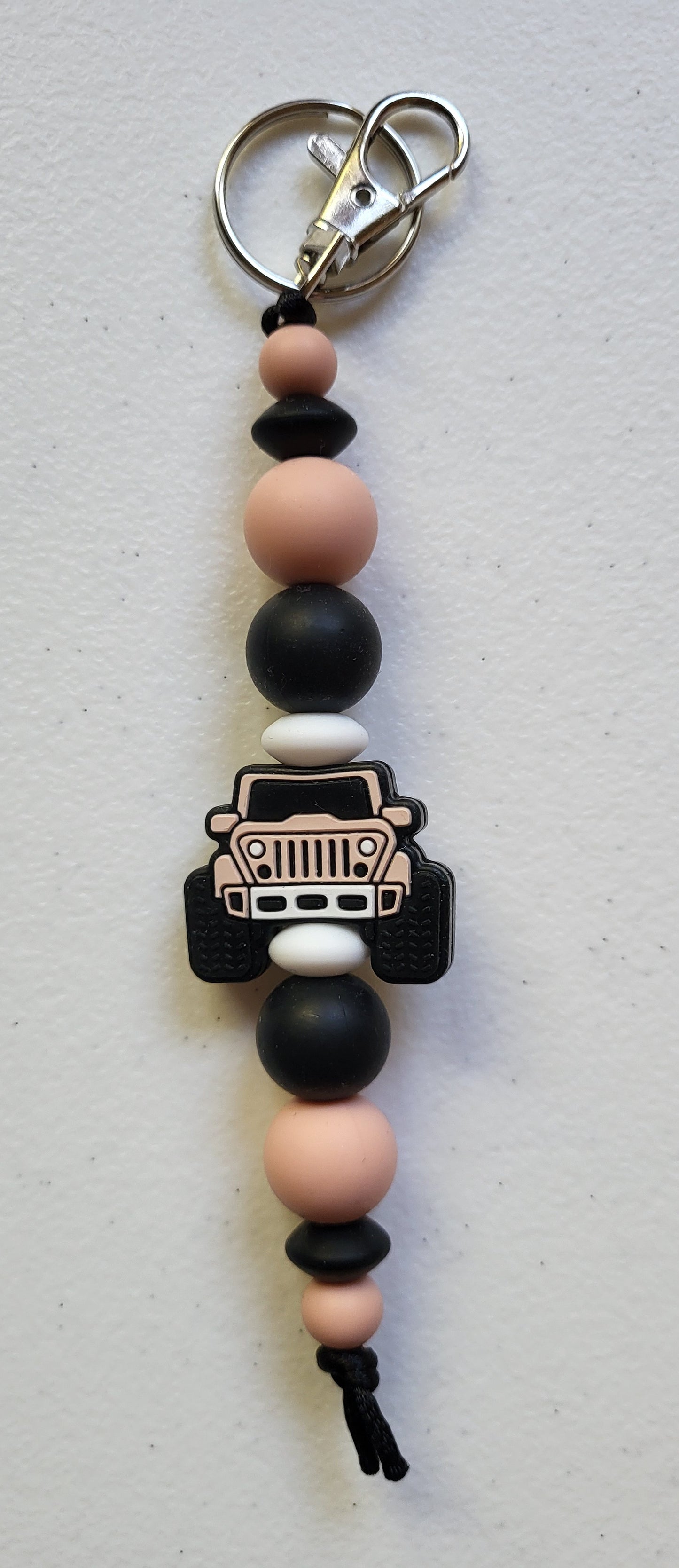 Silicone Beaded Keychain