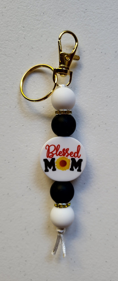 Silicone Beaded Keychain