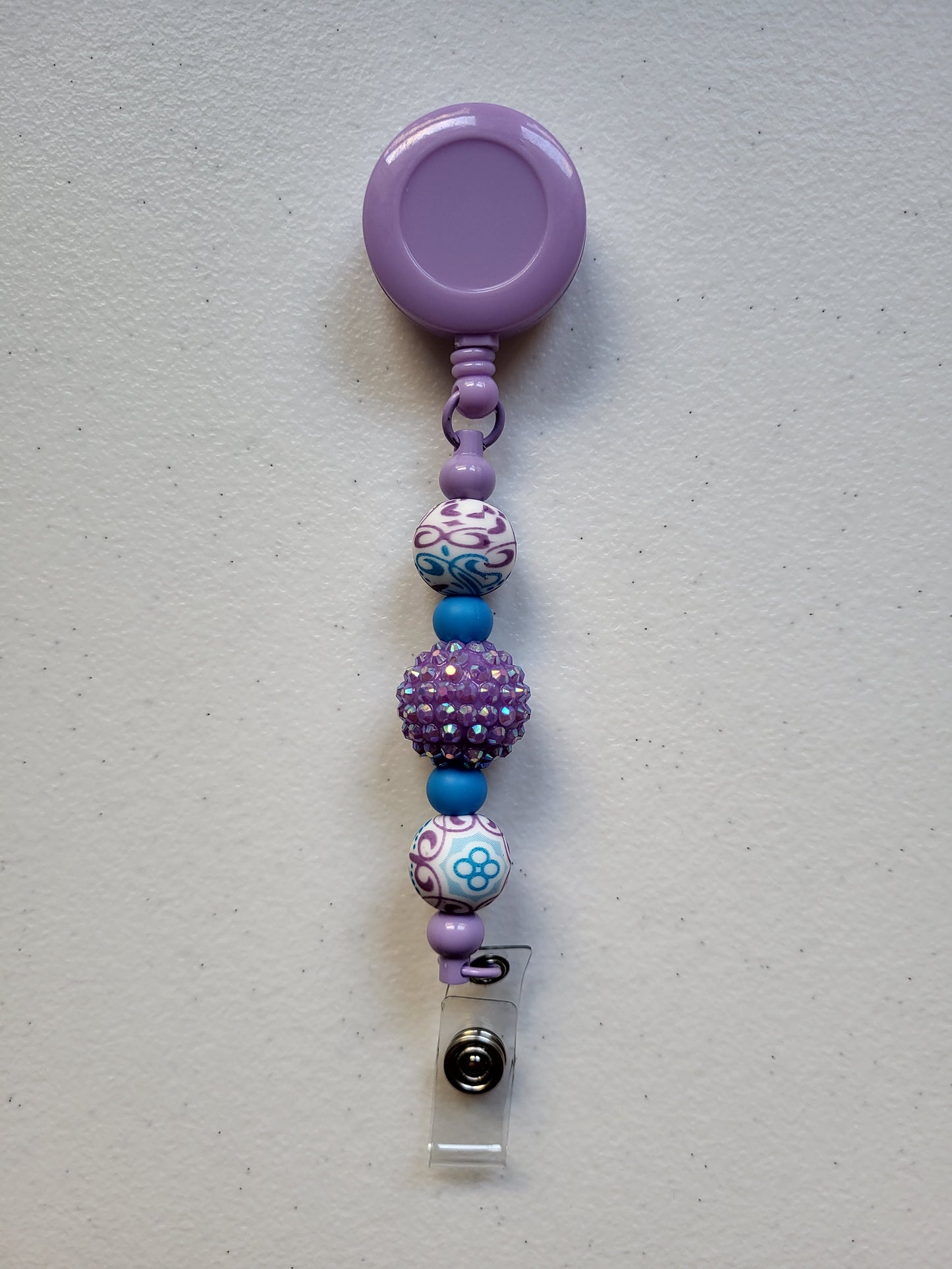 Silicone Beaded Retractable Badge Reel