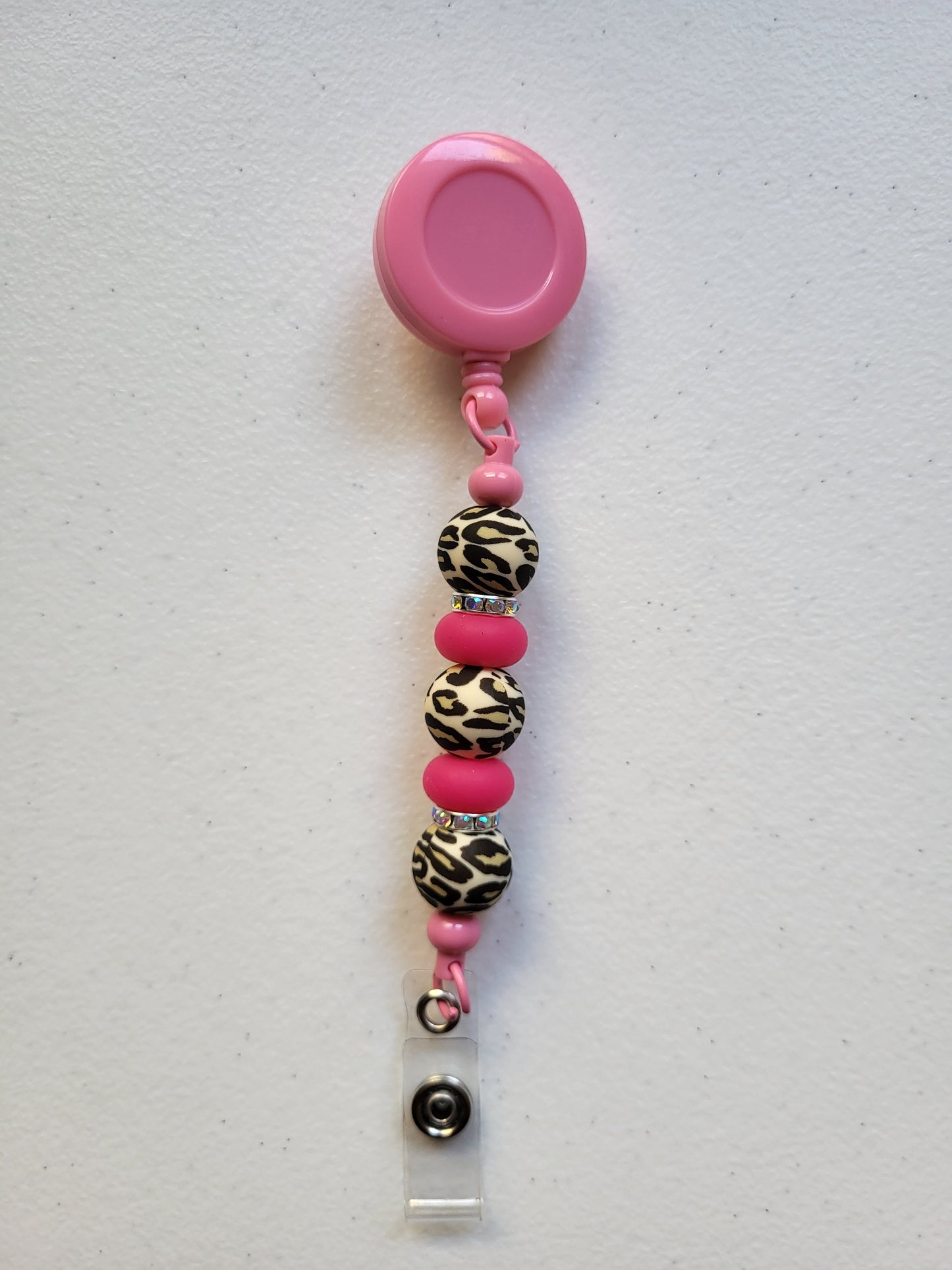 Silicone Beaded Retractable Badge Reel