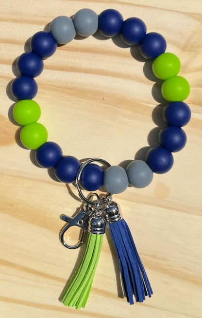 Beaded Football Team Wristlets