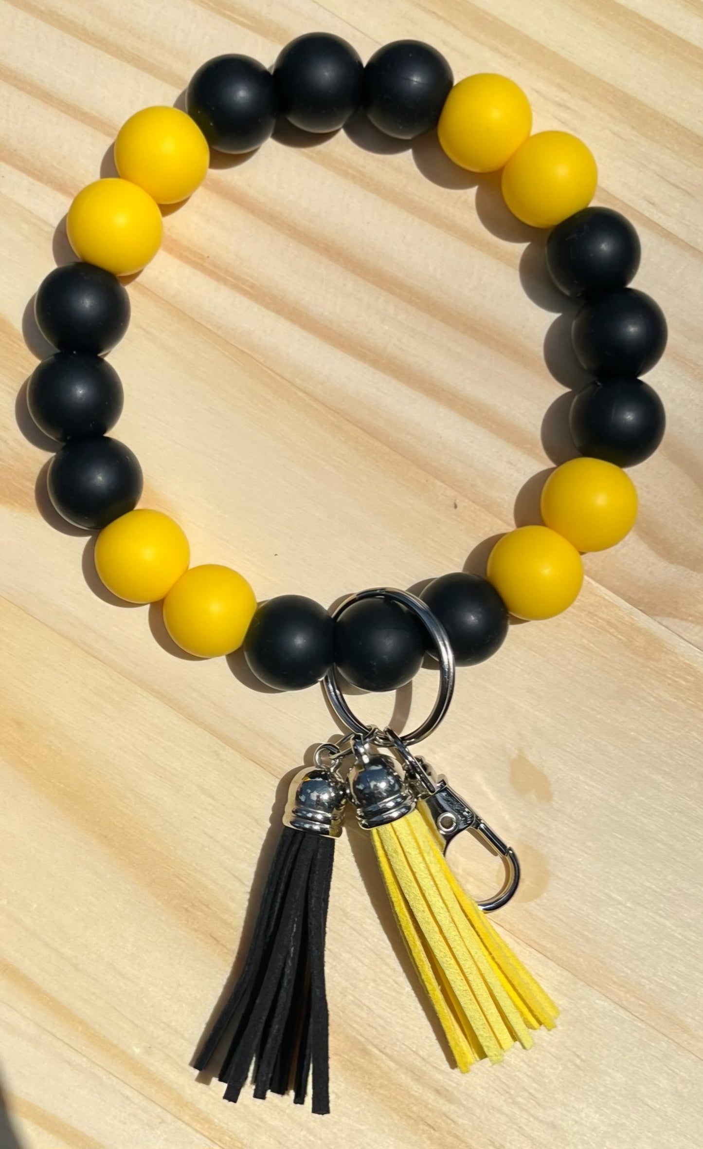 Beaded Football Team Wristlets