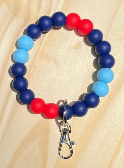 Beaded Football Team Wristlets