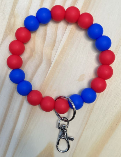 Beaded Football Team Wristlets
