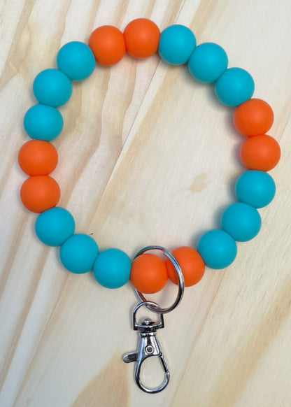 Beaded Football Team Wristlets