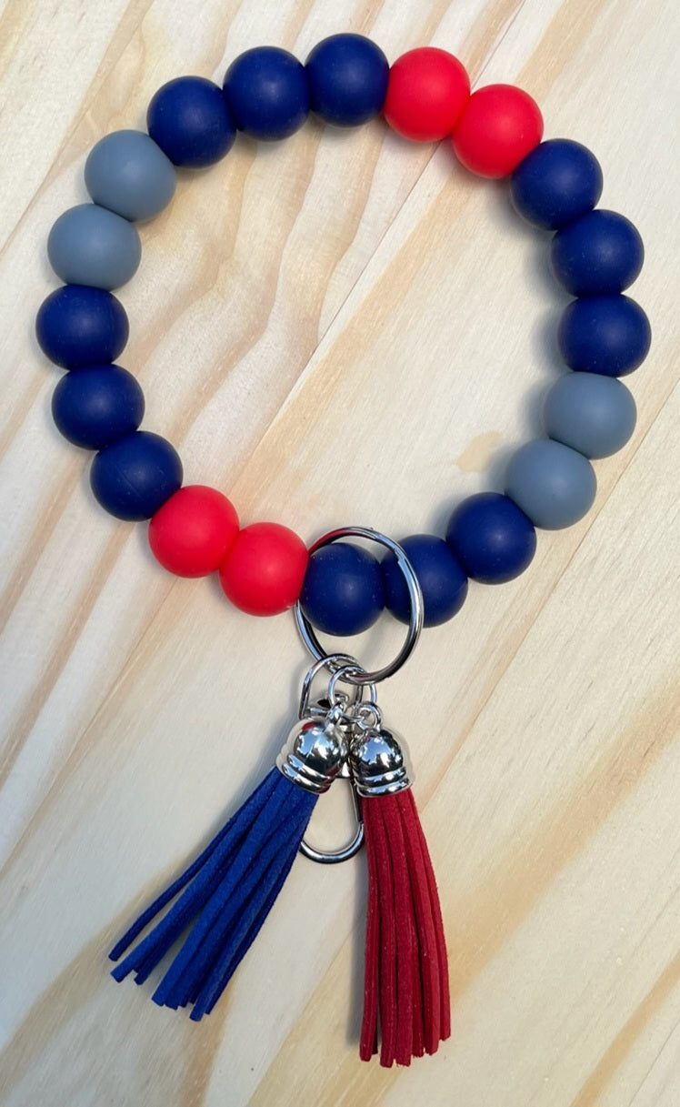 Beaded Football Team Wristlets