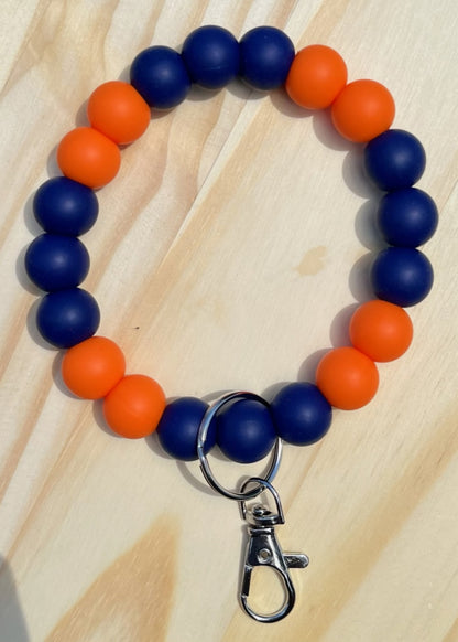 Beaded Football Team Wristlets