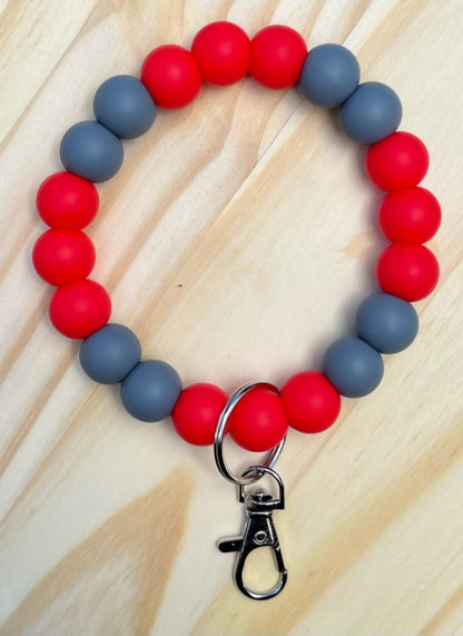 Beaded Football Team Wristlets