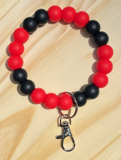 Beaded Football Team Wristlets