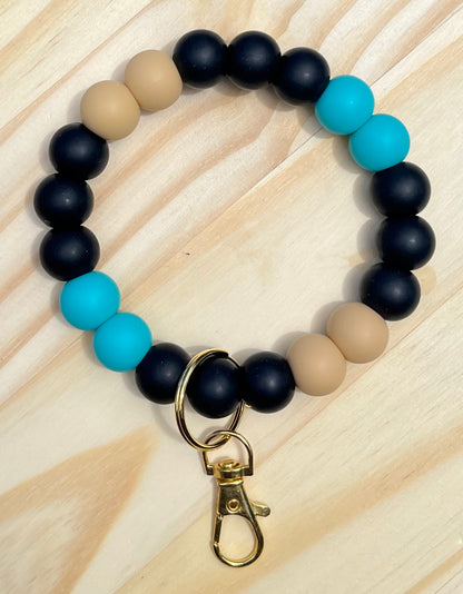 Beaded Football Team Wristlets