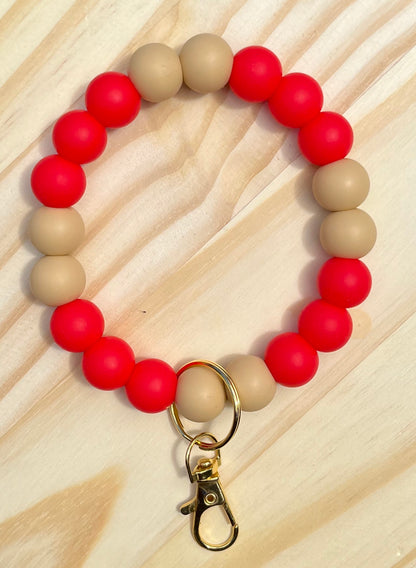 Beaded Football Team Wristlets