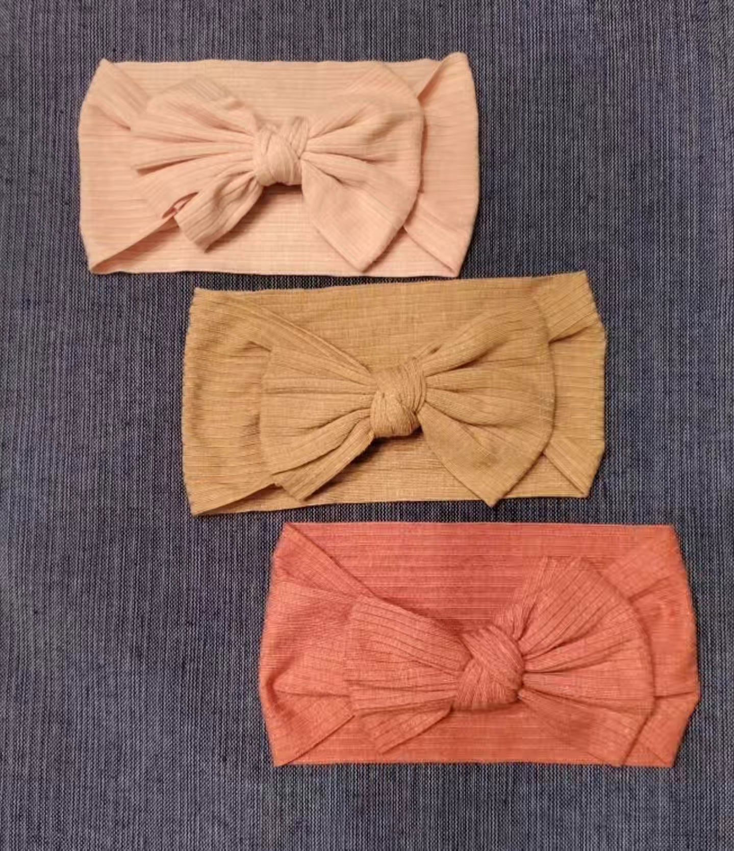 3-Piece Knotted Bow Baby Headband Set