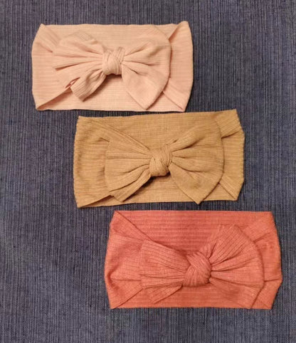 3-Piece Knotted Bow Baby Headband Set