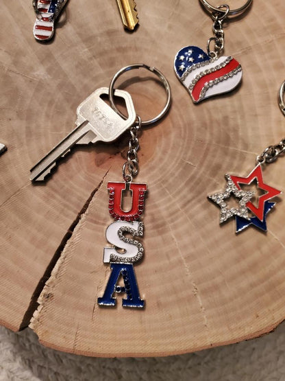 Patriotic Keychain