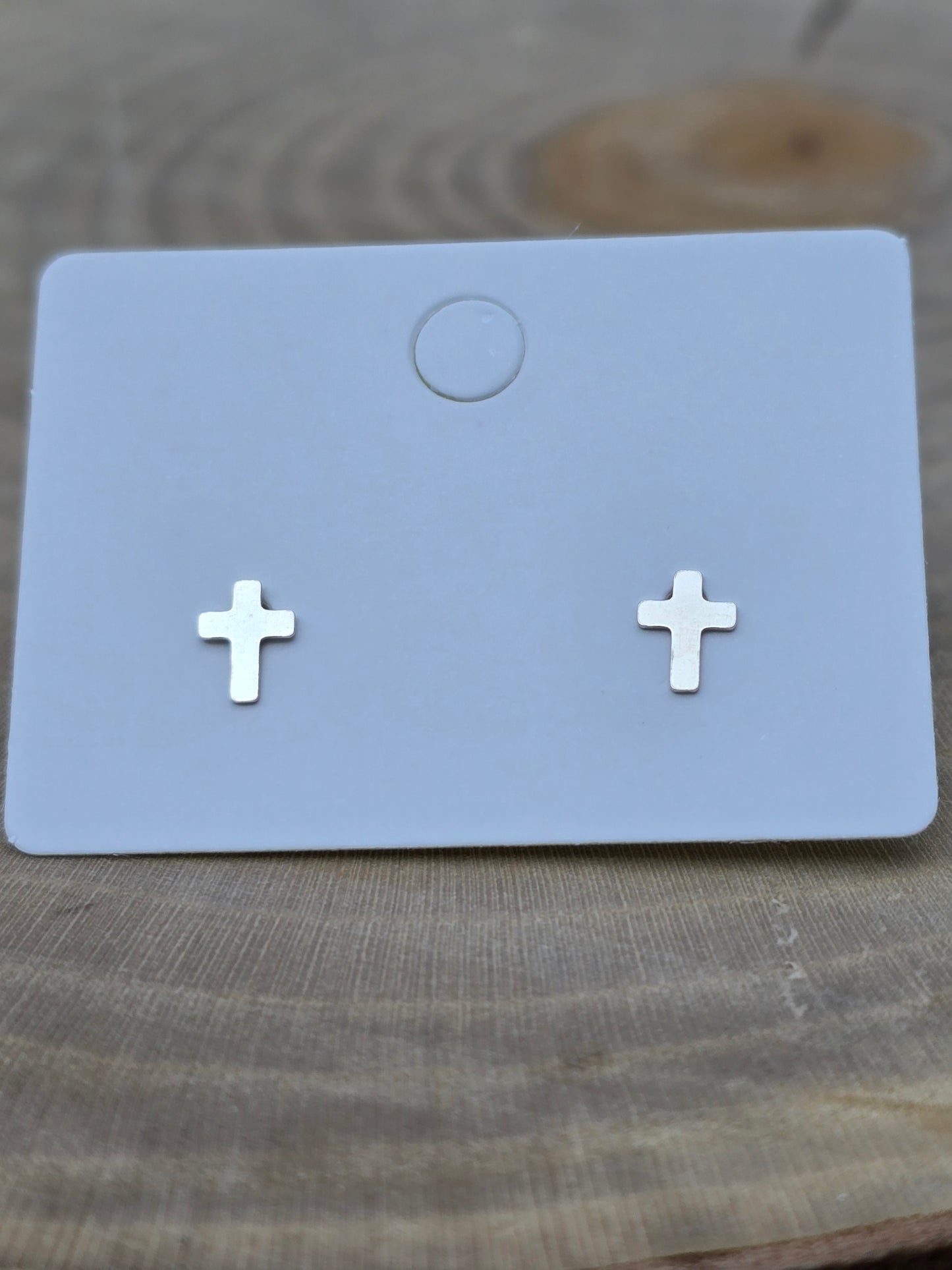 Sterling Silver Cross Earrings