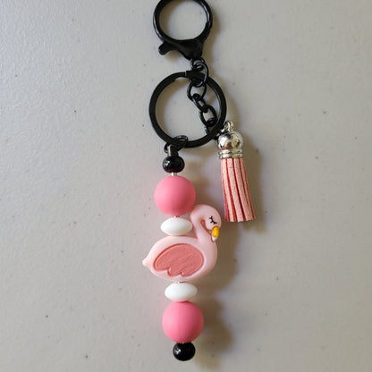 Nature-Inspired Beaded Bar Keychains