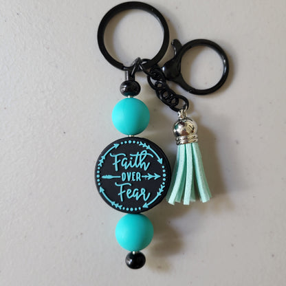 Faith Beaded Bar Keychains