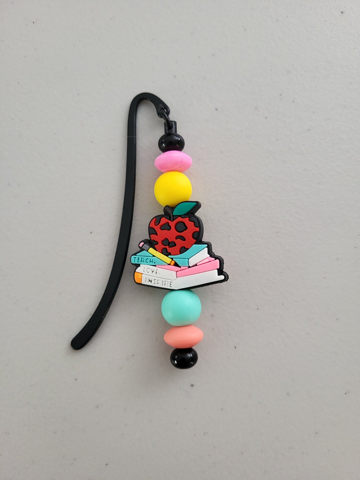 Teach Love Inspire Beaded Bookmark