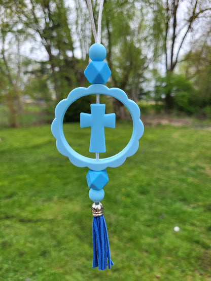 Beaded Car Charm Rings