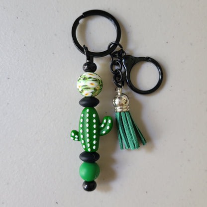 Nature-Inspired Beaded Bar Keychains