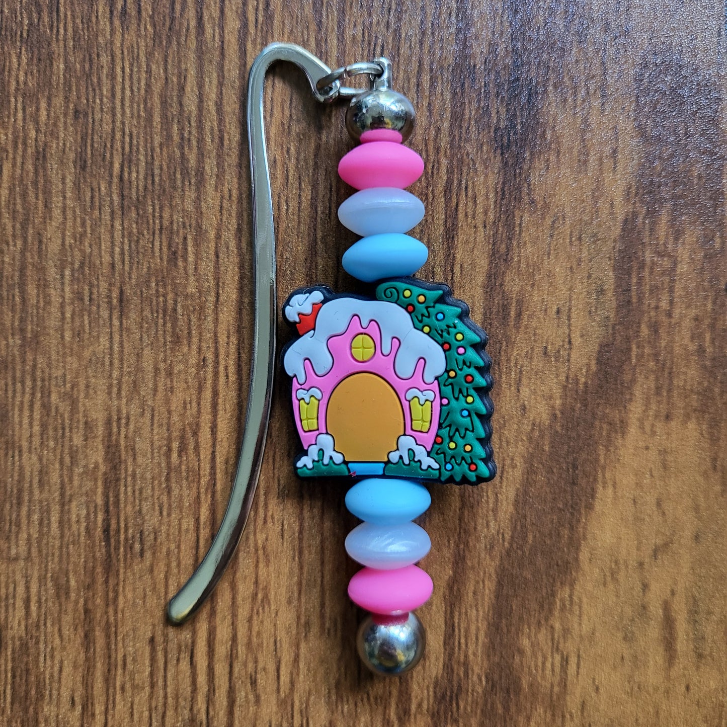 Gingerbread House Beaded Bookmark
